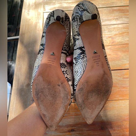 Schutz kitten heel booties sz 10 - Picture 4 of 5